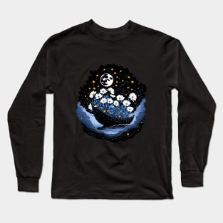 Dreamy Daisies and Starry Night Long Sleeve T-Shirt